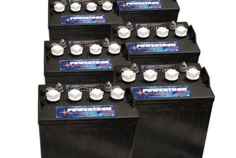 charging 8 volt golf cart batteries with 12 volt charger