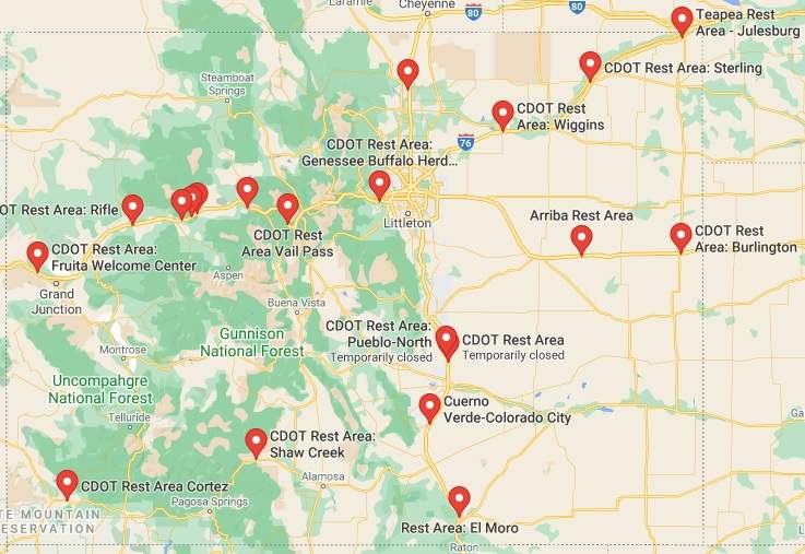 Colorado-Rest-Areas-Map