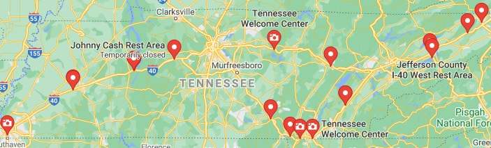 Tennessee-Rest-Area-Map