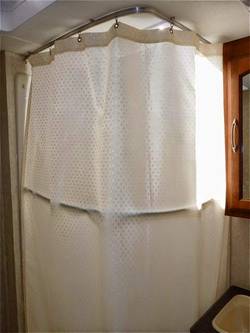 Finding A Pop Up Camper Shower Curtain, Camper Shower Curtain Track