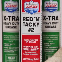 Lucas-Xtra-Heavy-Duty-Grease-vs-Red-N-Tacky-(Red-vs-Green)