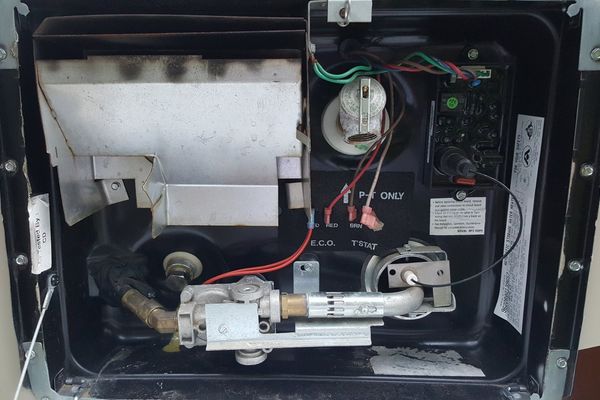 travel trailer hot water heater replacement