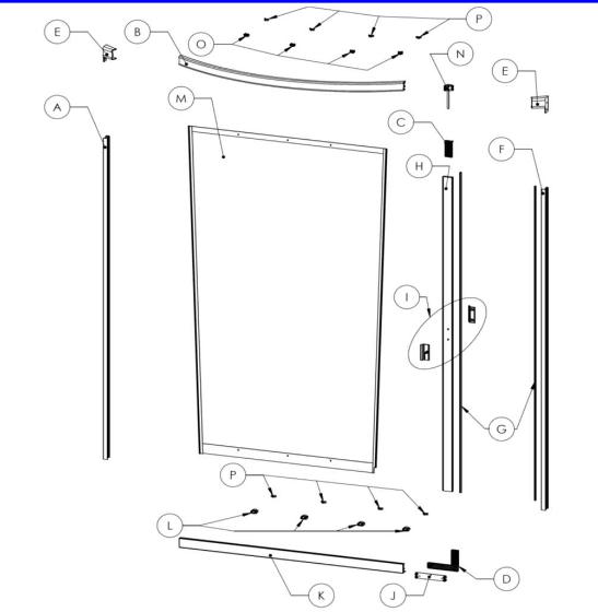 Shower-Enclosures-America-parts-diagram